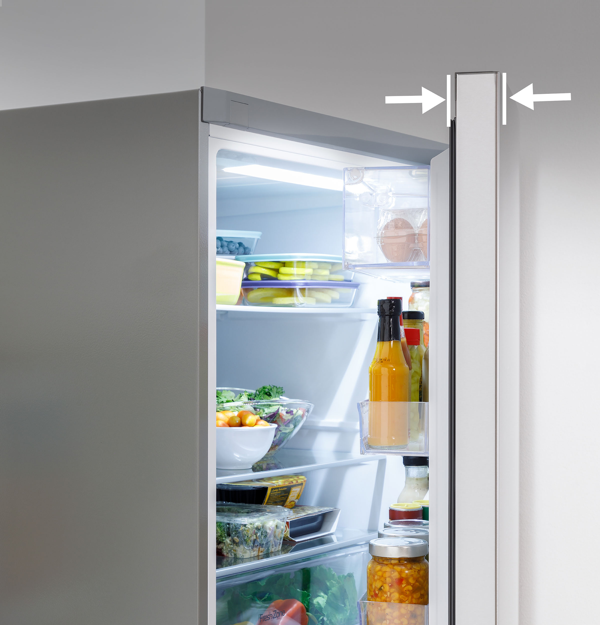 17.7 Cu. Ft. Counter-Depth Bottom-Freezer Refrigerator view 4