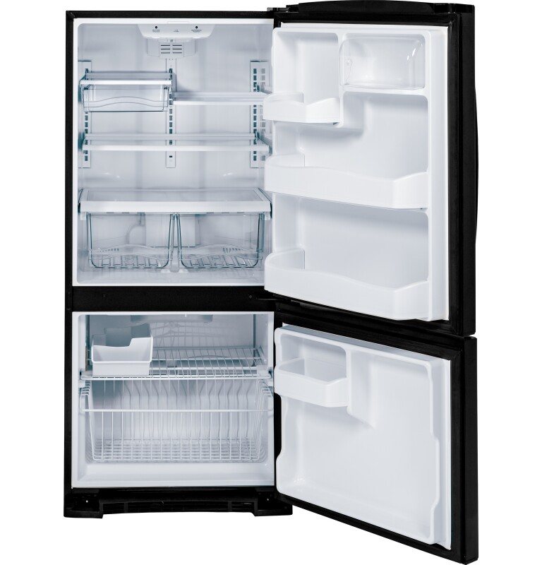 20.3 Cu. Ft. Bottom-Freezer Refrigerator GBE20ETEBB, product image 3 of 11
