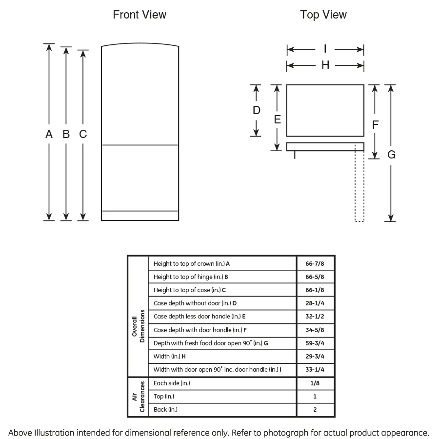 20.3 Cu. Ft. Bottom-Freezer Refrigerator GBE20ETECC