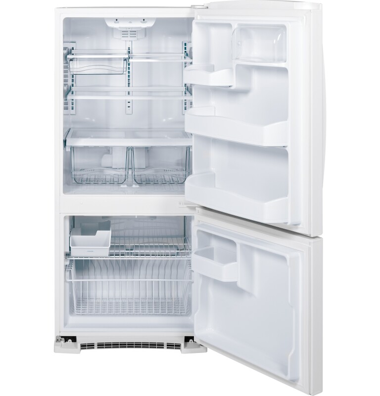 20.3 Cu. Ft. Bottom-Freezer Refrigerator GBE20ETEWW, product image 3 of 12