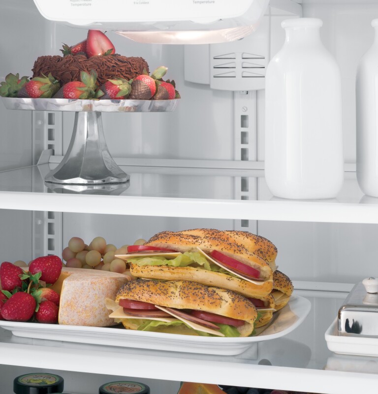 20.3 Cu. Ft. Bottom-Freezer Refrigerator GBE20ETEWW, product image 7 of 12