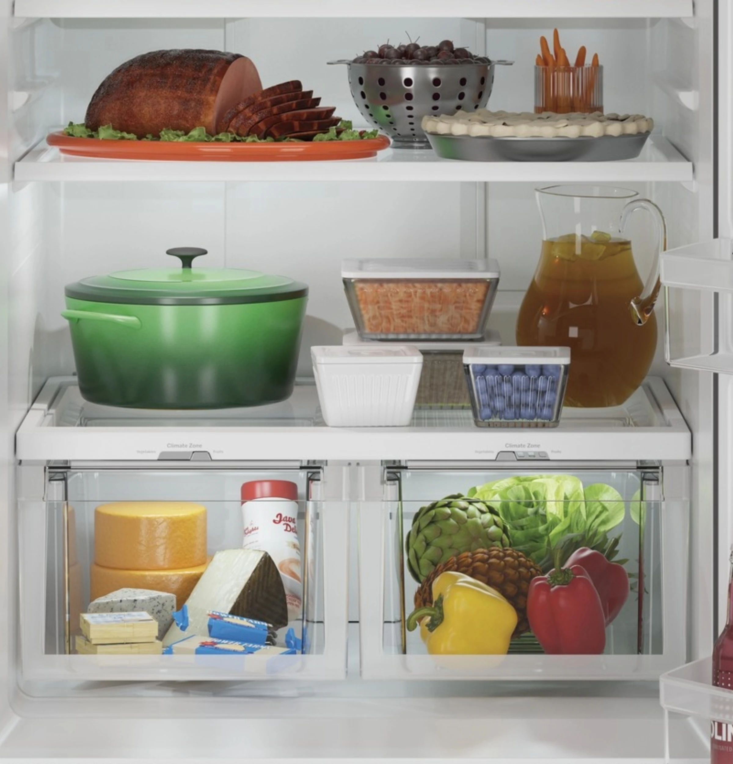 2 clear drawers
