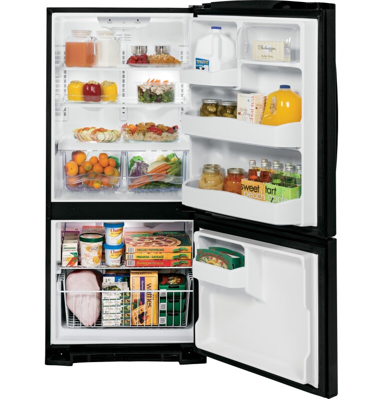20.3 Cu. Ft. Bottom Freezer Refrigerator GBS20EGHBB, product image 2 of 9
