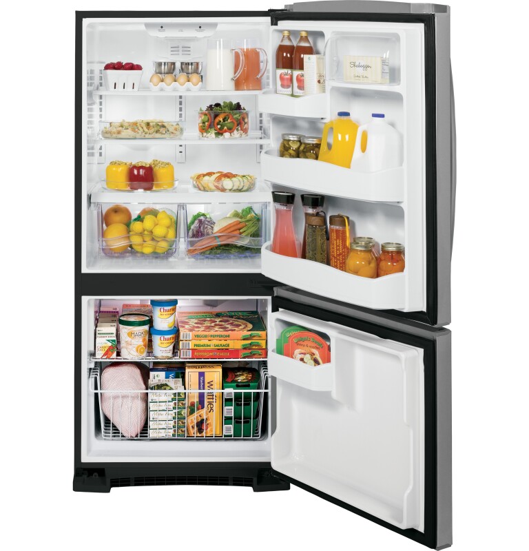 20.3 Cu. Ft. Bottom Freezer Refrigerator GBS20ESHSS, product image 3 of 10