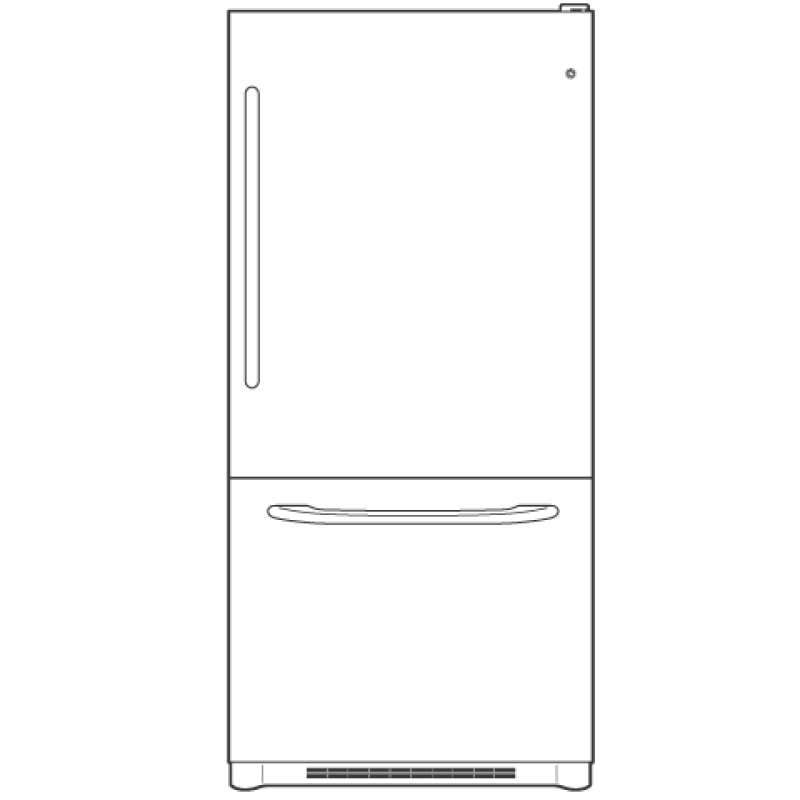 22.3 Cu. Ft. Bottom-Freezer Door Refrigerator view 3