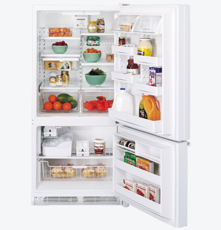 21.7 Cu. Ft. Bottom-Freezer Refrigerator with Door GBS22LBMWW