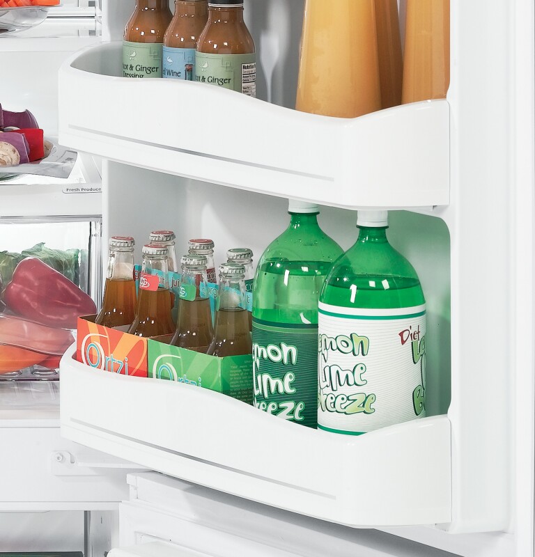 20.3 Cu. Ft. Bottom Freezer Refrigerator GBSC0HBXWW, product image 5 of 11