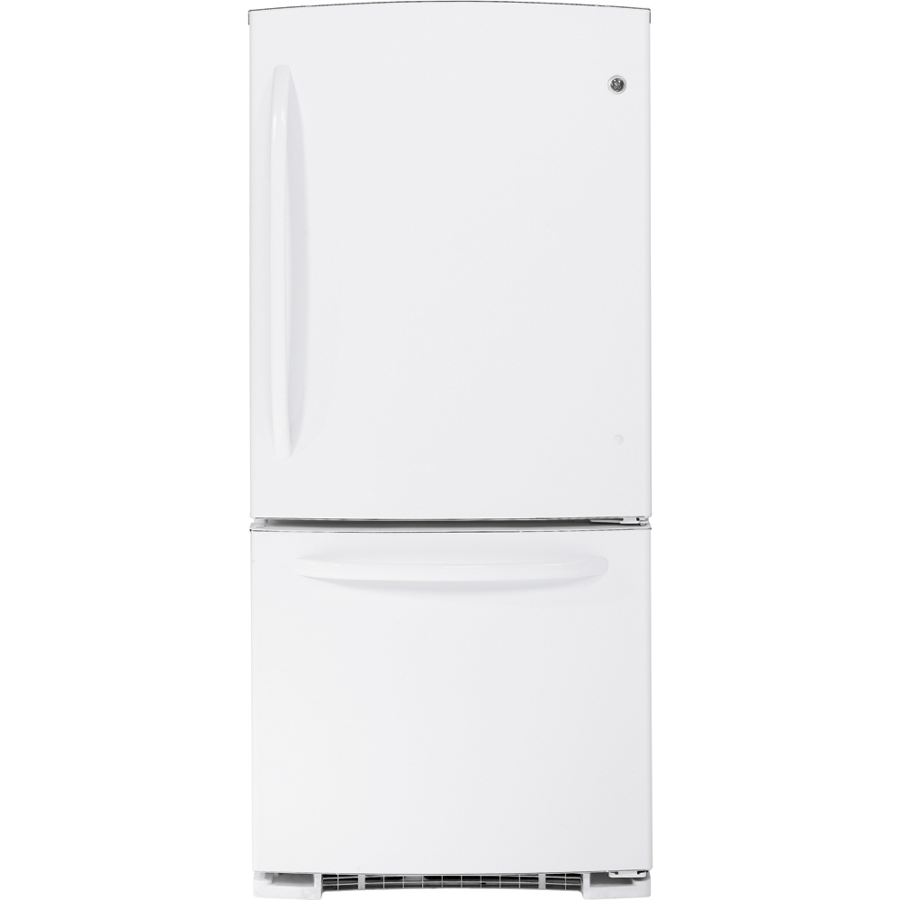 20.3 Cu. Ft. Bottom Freezer Refrigerator GBSC0HCXWW, product image 3 of 5