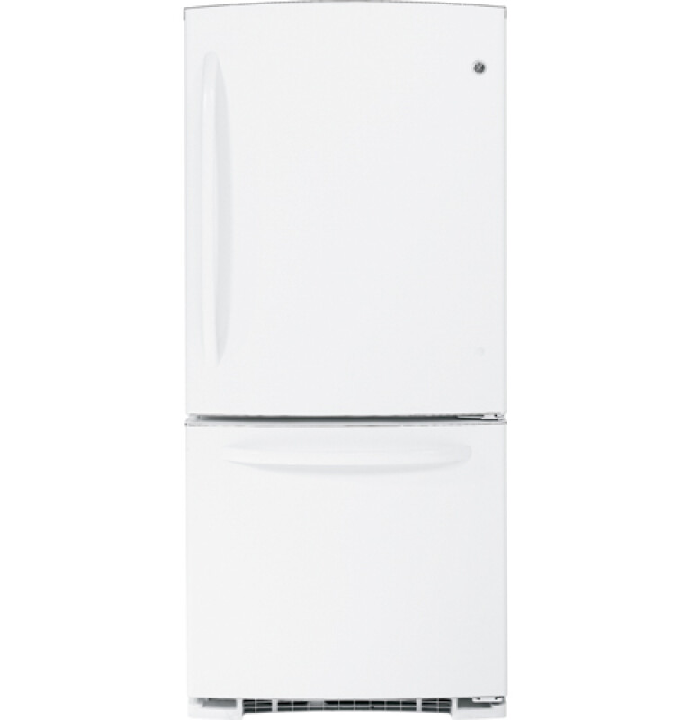 23.1 Cu. Ft. Bottom Freezer Refrigerator GBSC3HBXWW, product image 2 of 4