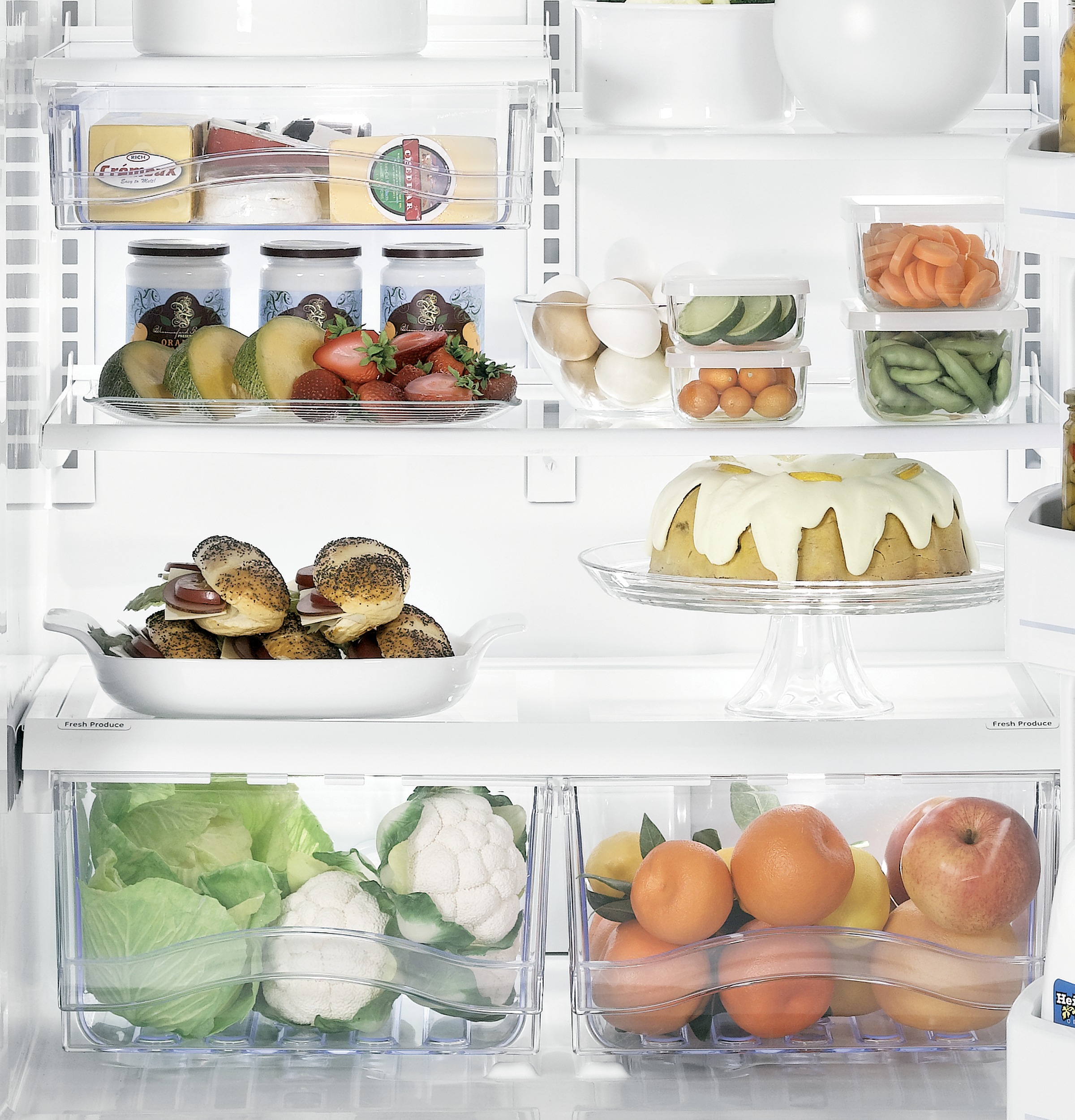 20.3 Cu. Ft. Bottom Freezer Refrigerator GBSL0HCXRLS, product image 4 of 11