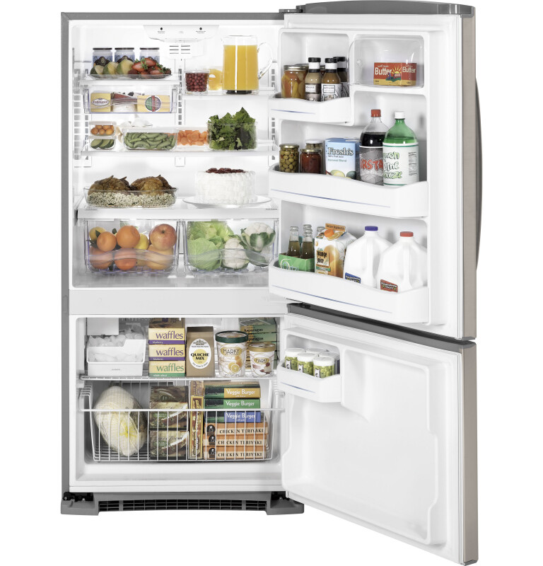 23.1 Cu. Ft. Bottom Freezer Refrigerator GBSL3HCXRLS, product image 2 of 4