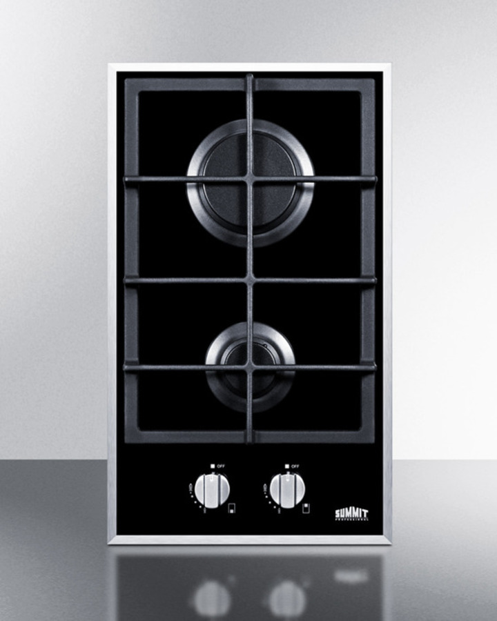 12" Wide 2-Burner Gas Cooktop view 2