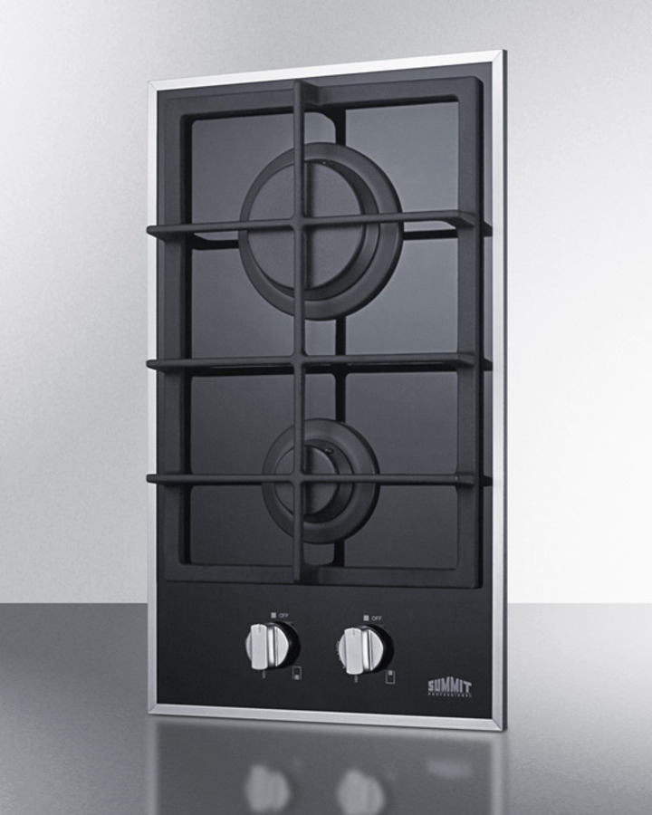 12" Wide 2-Burner Gas Cooktop view 3