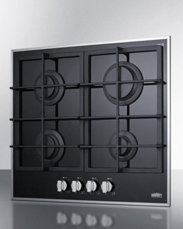 24" Wide 4-Burner Gas Cooktop view 3