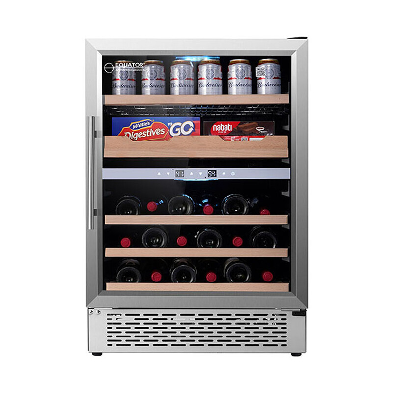 Luxury Hybrid Dual Zone Gourmet Center 43 Bottles+Cans+Fine Foods 110V GC43SL