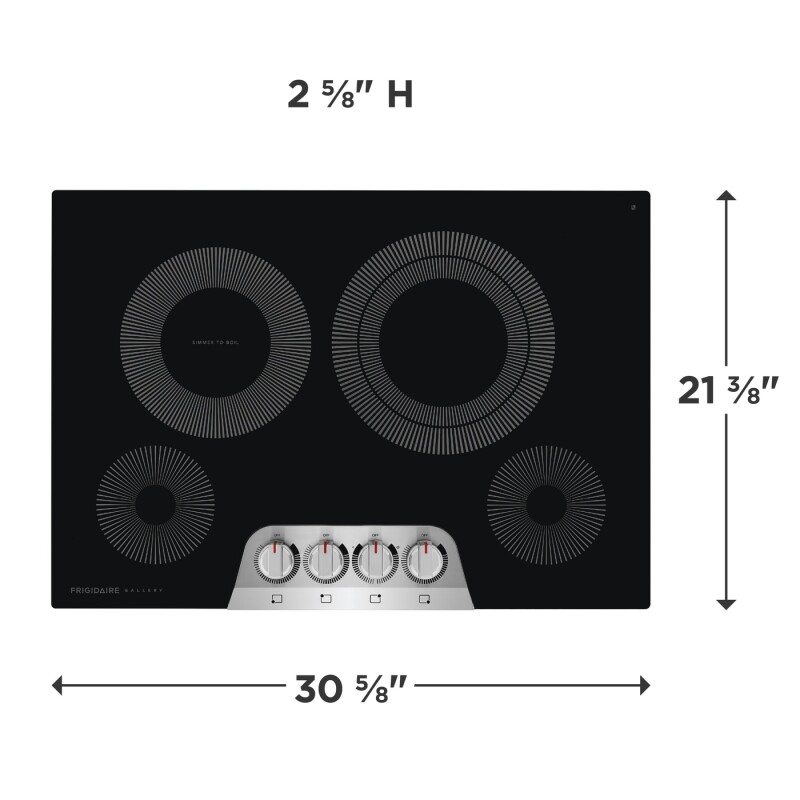 30" Electric Cooktop view 2