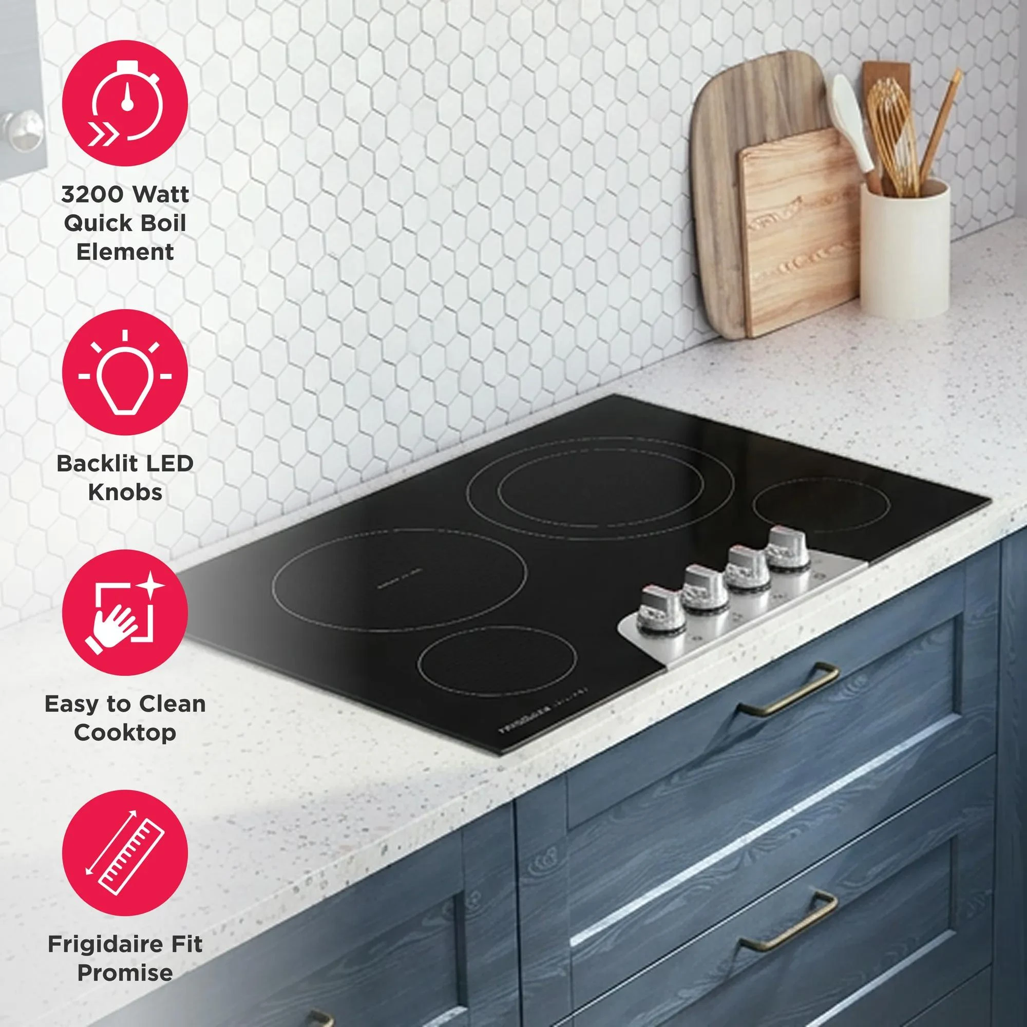 30" Electric Cooktop GCCE3049BS