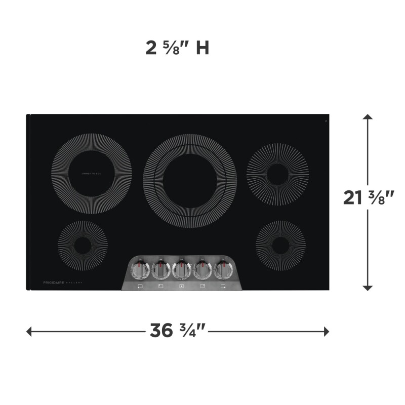 36" Electric Cooktop view 2