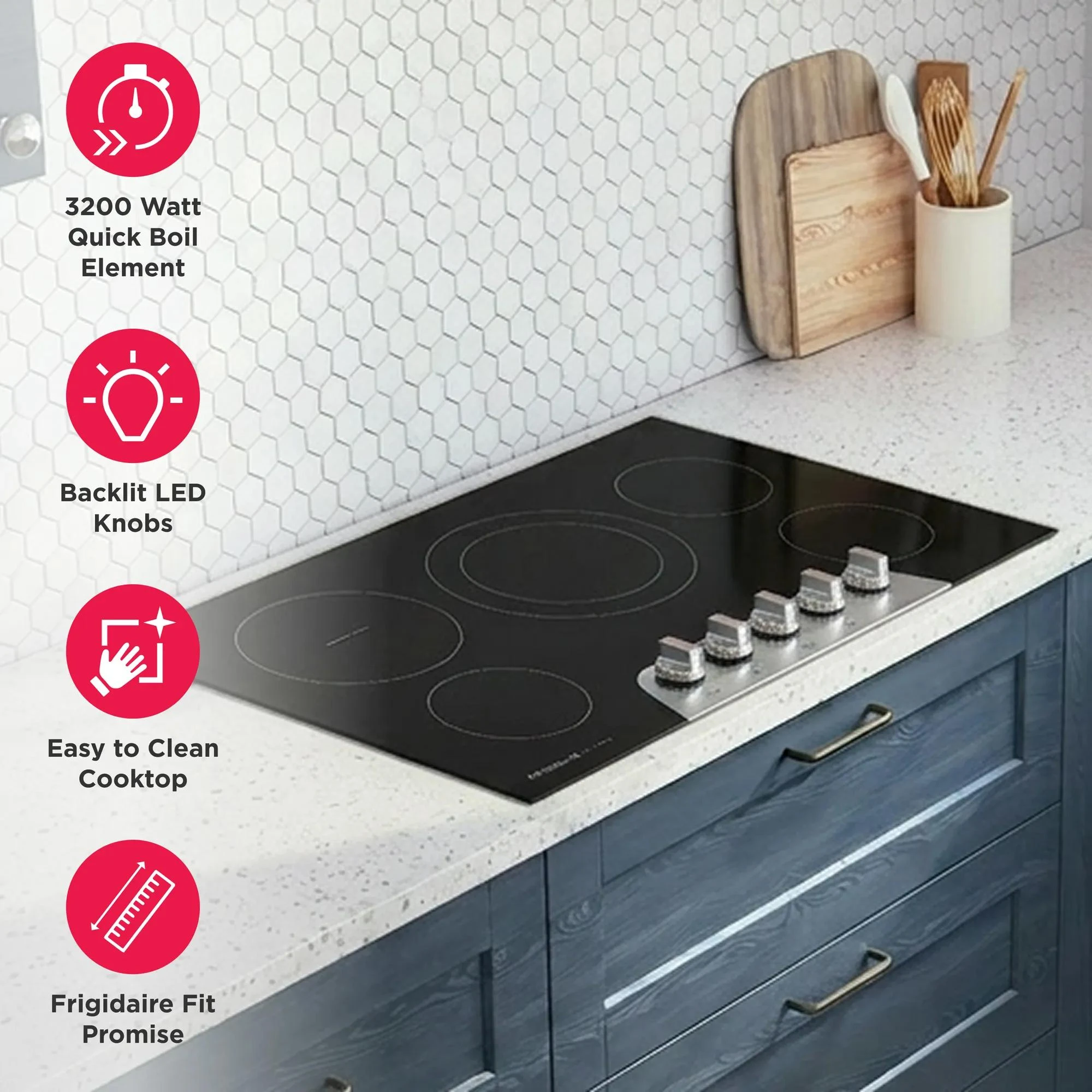 36" Electric Cooktop GCCE3670BS