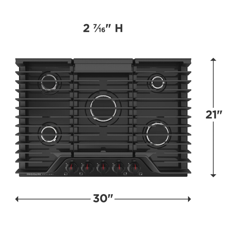 30" Gas Cooktop view 2