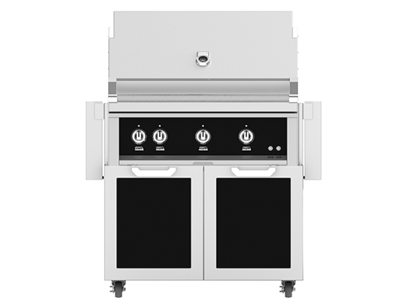 36" Outdoor Freestanding Grill on Double Door Cart GCD36LPBK