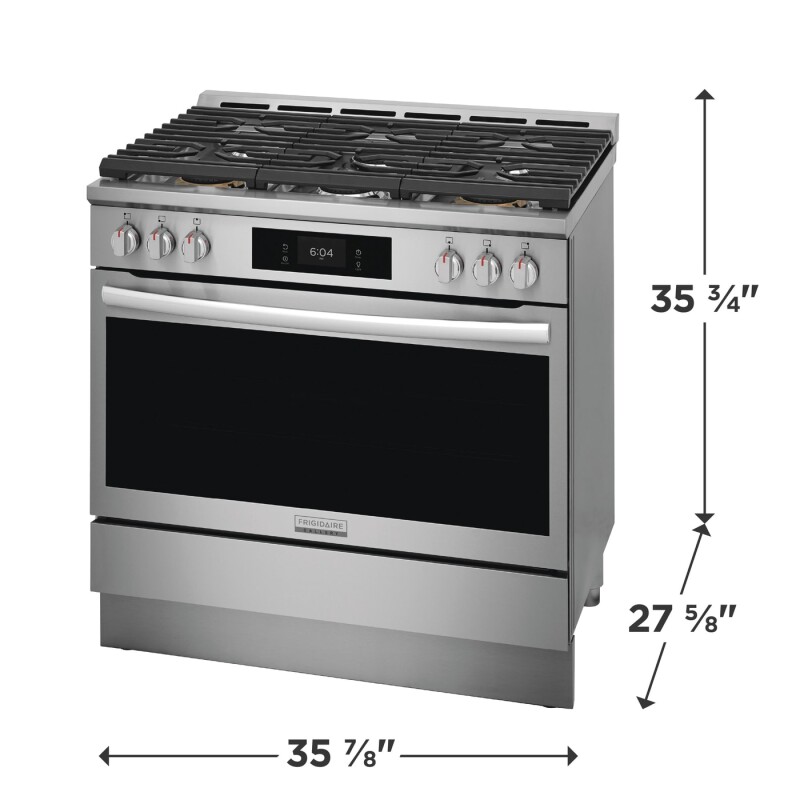 36" Dual-Fuel Range with Air Fry view 2