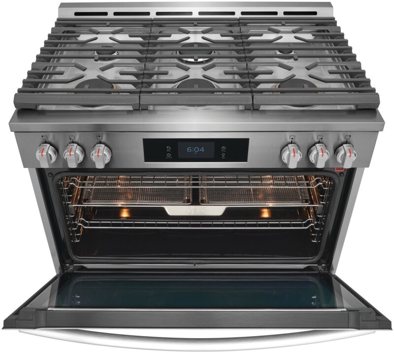 36" Dual-Fuel Range with Air Fry view 12