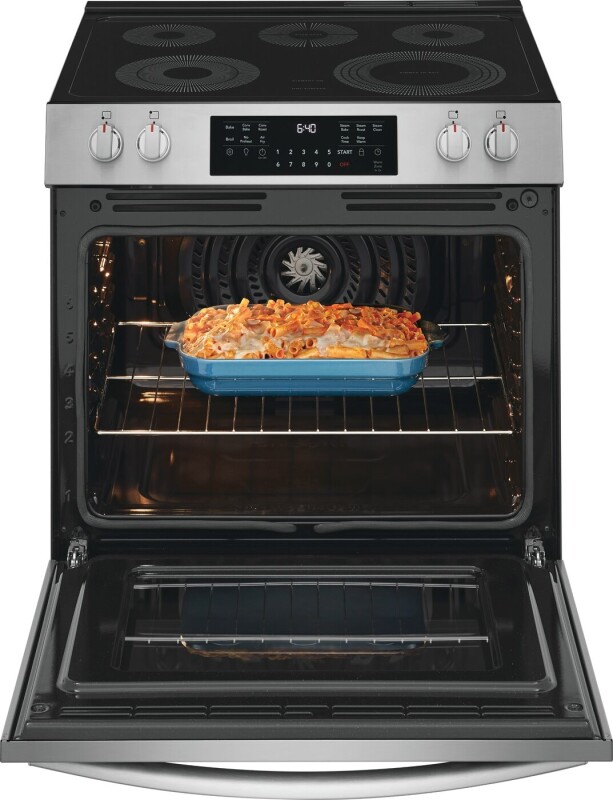 30" Front Control Electric Range with Total Convection view 3