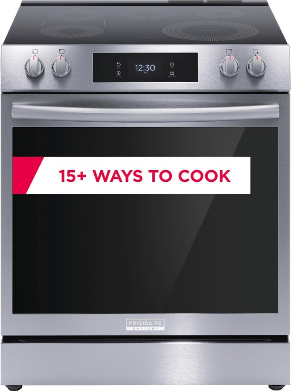 Frigidaire Gallery 30" Front Control Electric Range with Total Convection Stainless Steel GCFE3060BF Picture 1
