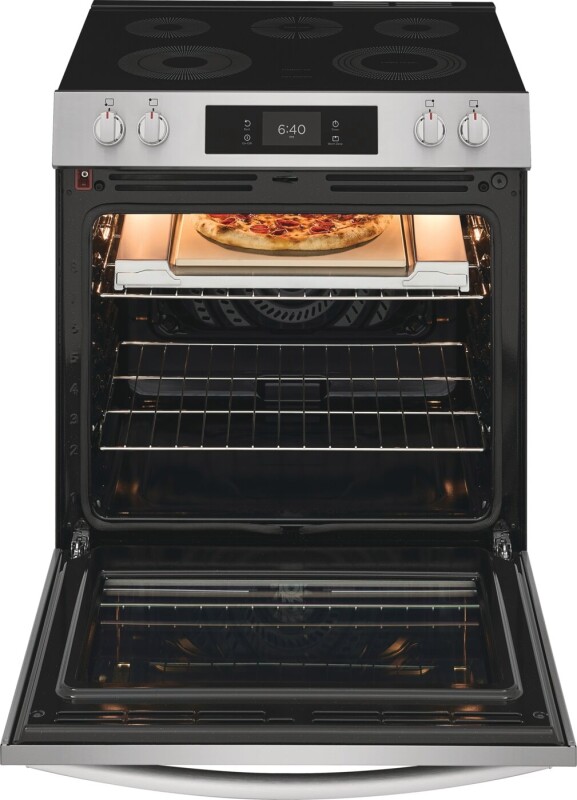 30" Front Control Electric Range with Stone-Baked Pizza view 2