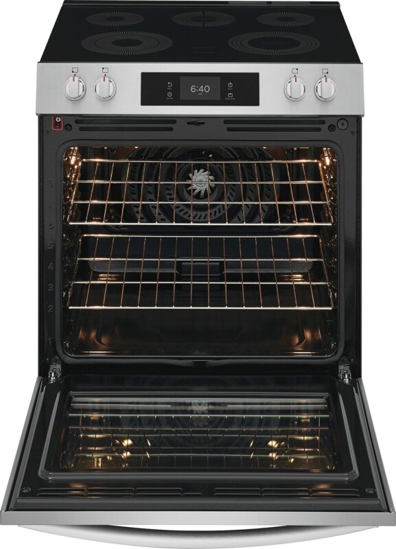 30" Front Control Electric Range with Stone-Baked Pizza view 3