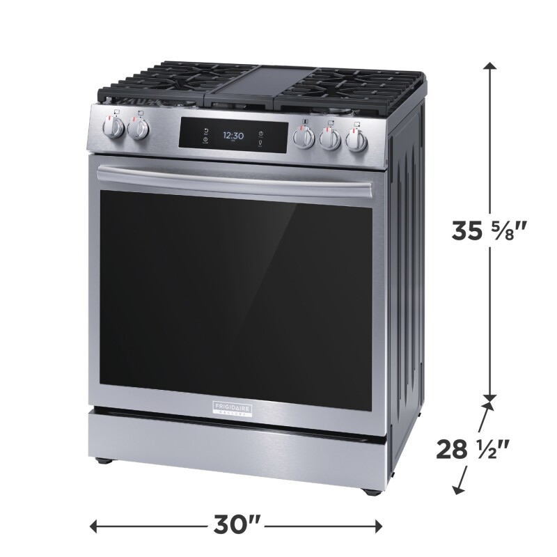 30” Gas Range with 15+ Ways to Cook, Includes Free Air Fry Tray GCFG3060BFA1