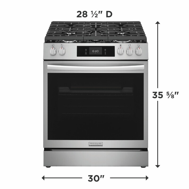 30" Front Control Gas Range with Stone-Baked Pizza view 12