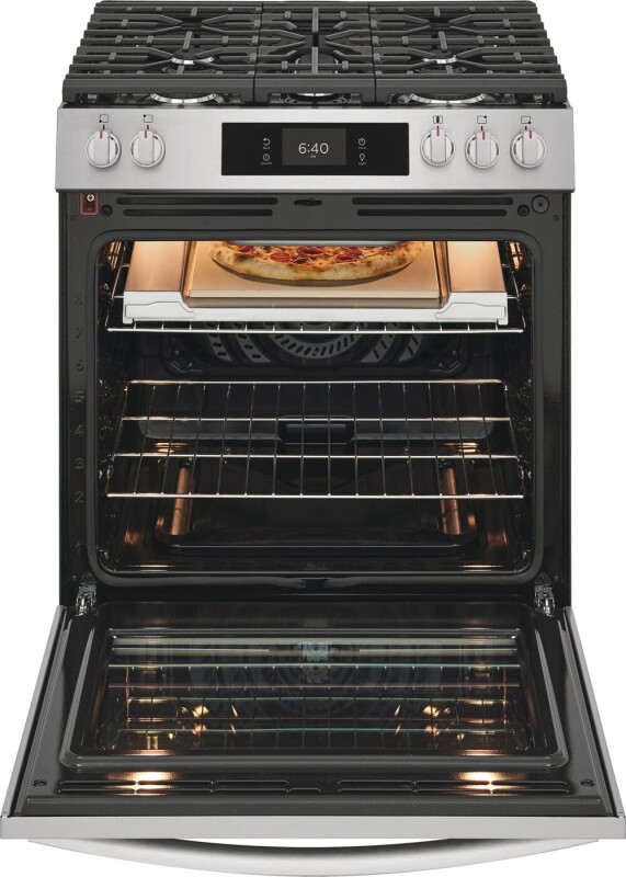 30" Front Control Gas Range with Stone-Baked Pizza view 21