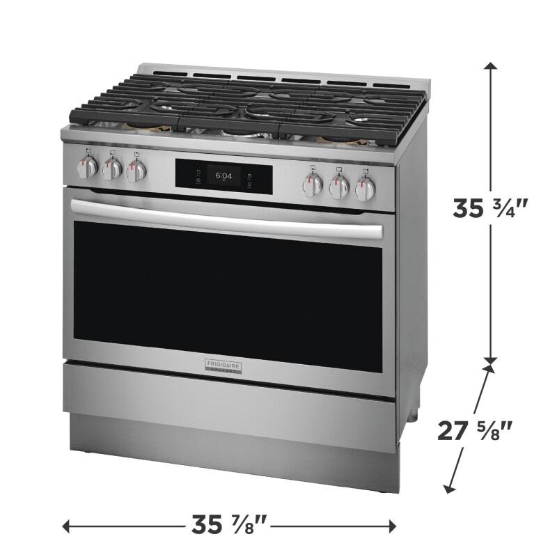 36" Gas Range with Air Fry view 2