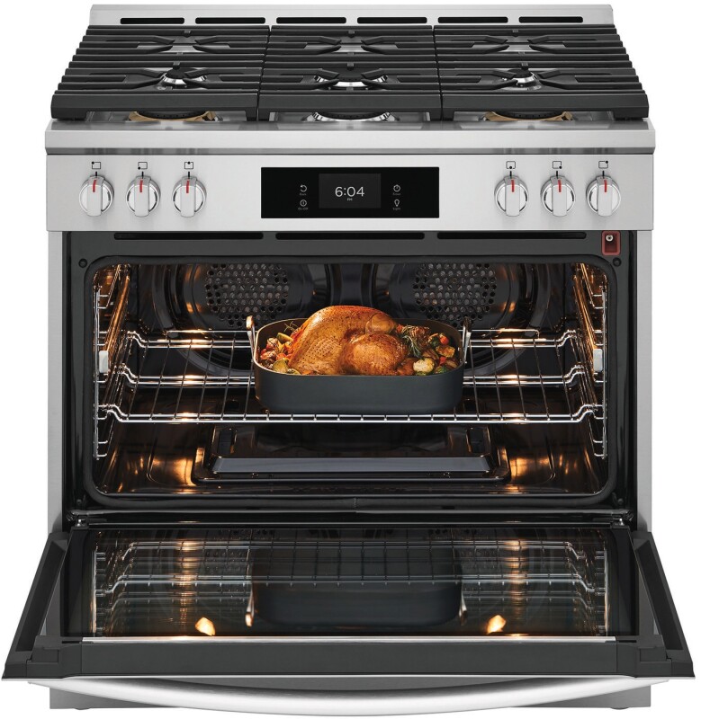 36" Gas Range with Air Fry view 3