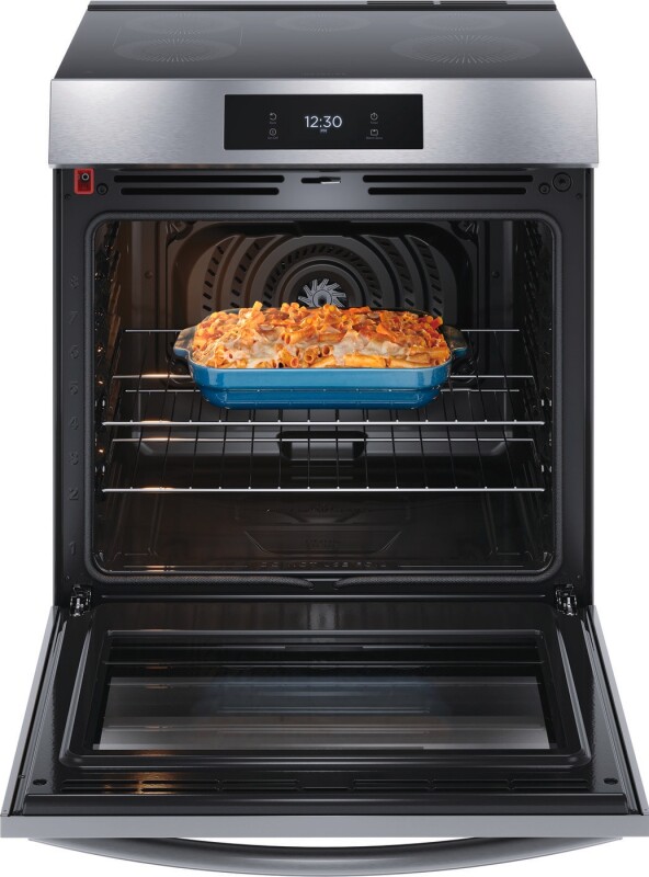 30" Front Control Induction Range with Total Convection view 3