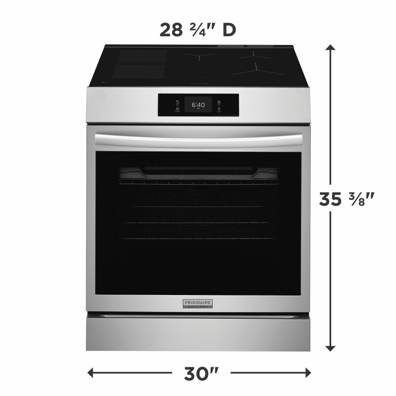 30" Front Control Induction Range with Stone-Baked Pizza view 14