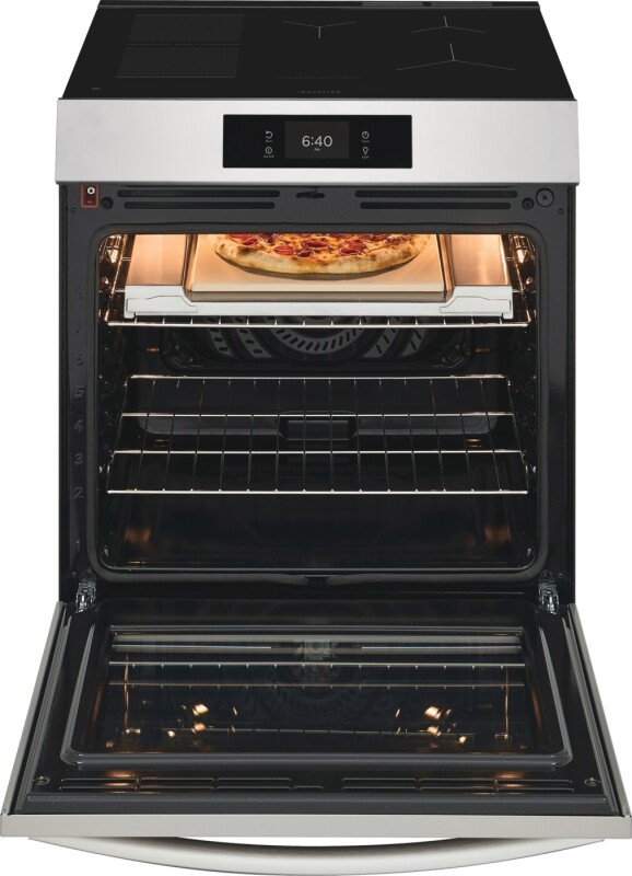 30" Front Control Induction Range with Stone-Baked Pizza view 25