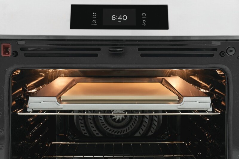 30" Front Control Induction Range with Stone-Baked Pizza view 3