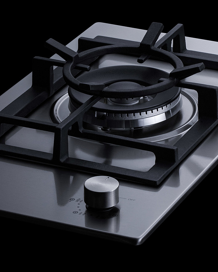 12" Wide 1-Burner Gas Cooktop In Stainless Steel view 5