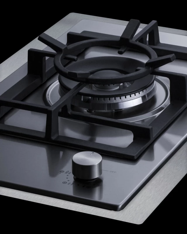 15" Wide 1-Burner Gas Cooktop In Stainless Steel GCJ1SSTK15