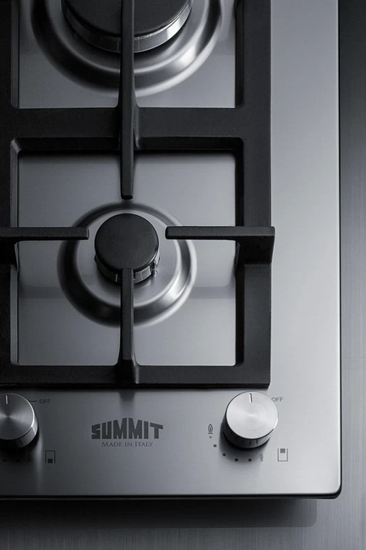 12" Wide 2-Burner Gas Cooktop In Stainless Steel view 3