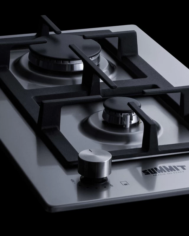 12" Wide 2-Burner Propane Gas Cooktop In Stainless Steel GCJ2SSLP