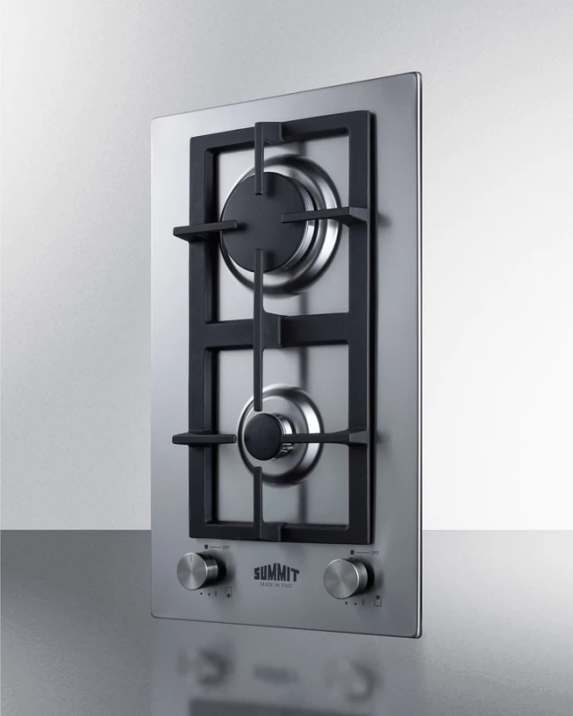 12" Wide 2-Burner Propane Gas Cooktop In Stainless Steel GCJ2SSLP