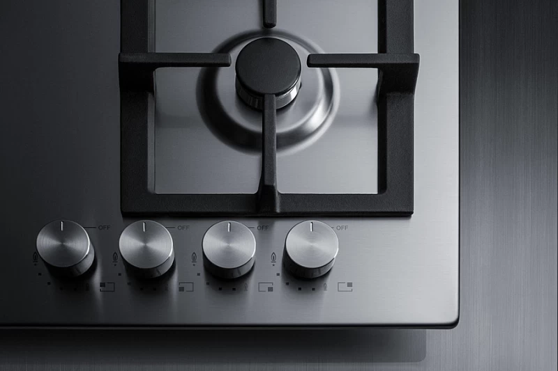24" Wide 4-Burner Gas Cooktop In Stainless Steel view 3