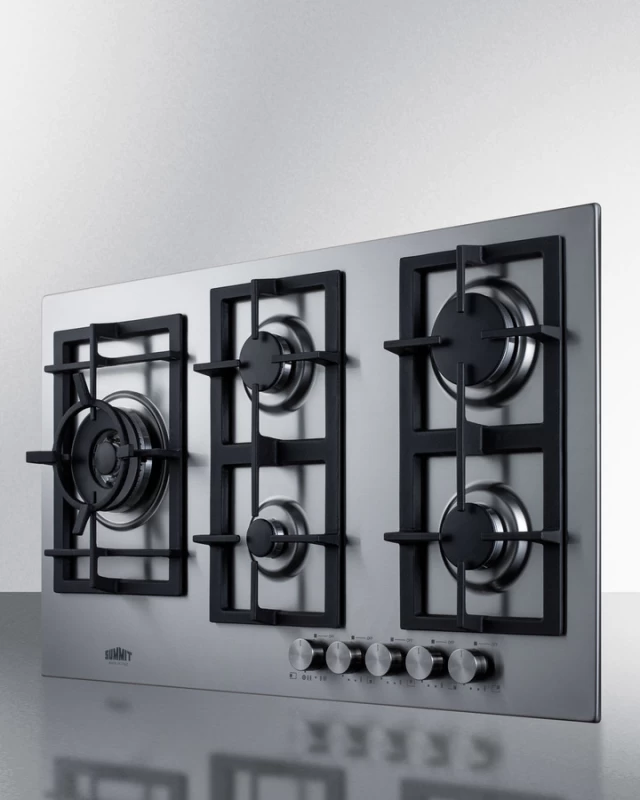 34" Wide 5-Burner Propane Gas Cooktop In Stainless Steel GCJ536SSLP