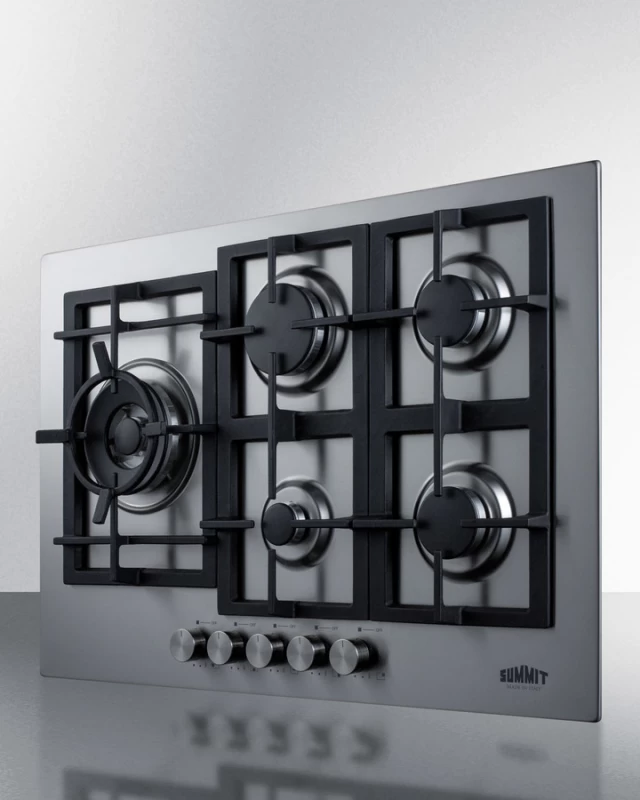 30" Wide 5-Burner Propane Gas Cooktop In Stainless Steel GCJ5SSLP
