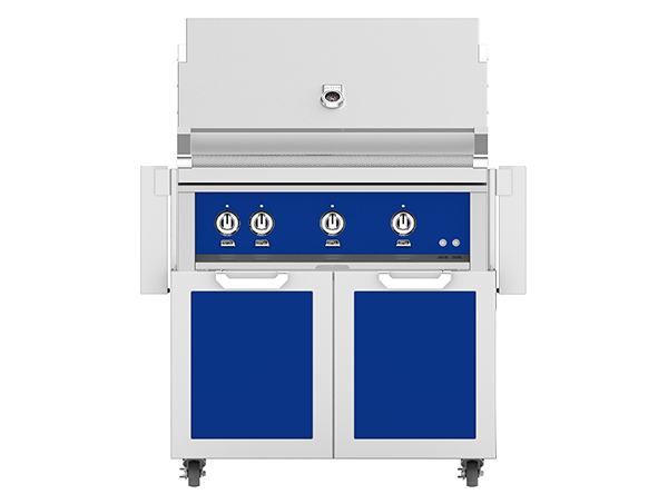 36" Outdoor Freestanding Grill on Double Door Cart GCR36LPBU