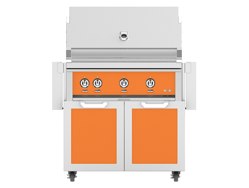 36" Outdoor Freestanding Grill on Double Door Cart GCR36LPOR